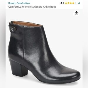 Comfortiva Womens Alandra Ankle Boot / Bootie - Black, size 7.5 (NWOT)